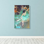 Edgar Degas - The Green Dancers - Ballet Dance Canvas Afdruk (Insitu (Houten vloer))