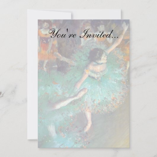 Edgar Degas - The Green Dancers - Ballet Dance Kaart (Voorkant)