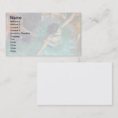 Edgar Degas - The Green Dancers - Ballet Dance Visitekaartje (Voorkant / Achterkant)