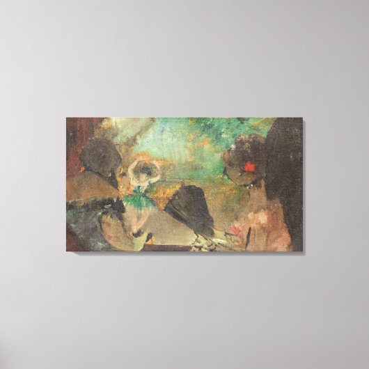 Edgar Degas | The Loge, c.1883 Canvas Afdruk (Voorkant)