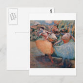 Edgar Degas - Three Dancers 1898 Ballet Women tutu Briefkaart (Voorkant / Achterkant)