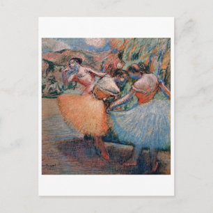 Edgar Degas - Three Dancers 1898 Ballet Women tutu Briefkaart