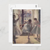 Edgar Degas - Three Dancers in Practice Room 1873 Briefkaart (Voorkant / Achterkant)