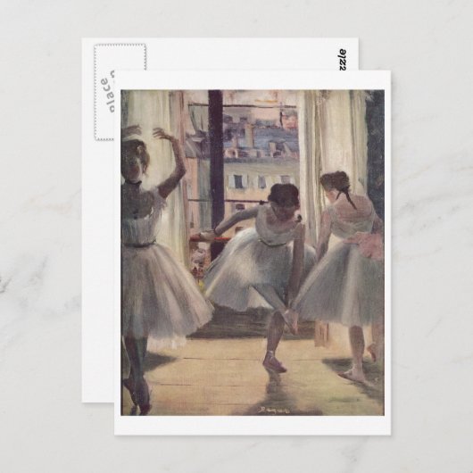 Edgar Degas - Three Dancers in Practice Room 1873 Briefkaart (Voorkant / Achterkant)
