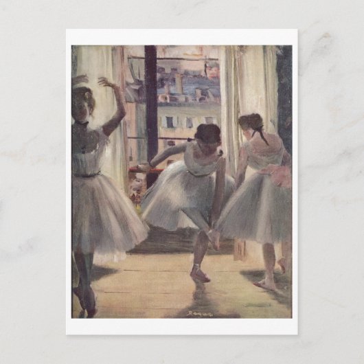 Edgar Degas - Three Dancers in Practice Room 1873 Briefkaart (Voorkant)