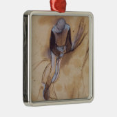 Edgar Degas | Toekomstbestendige Jockey Metalen Ornament (Rechts)