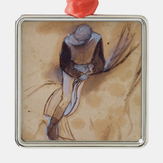 Edgar Degas | Toekomstbestendige Jockey Metalen Ornament (Voorkant)