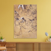 Edgar Degas | Twaalf studies bij vrouwen in kostuu Canvas Afdruk (Insitu (Woonkamer))