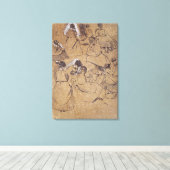 Edgar Degas | Twaalf studies bij vrouwen in kostuu Canvas Afdruk (Insitu (Houten vloer))