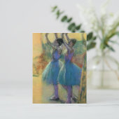 Edgar Degas | Twee blauwe dansers Briefkaart (Staand voorkant)