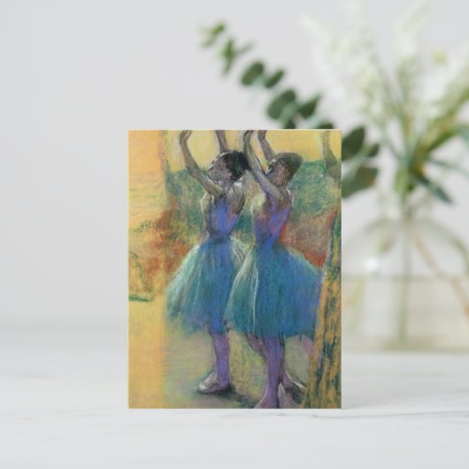 Edgar Degas | Twee blauwe dansers Briefkaart (Staand voorkant)