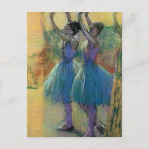 Edgar Degas   Twee blauwe dansers Briefkaart