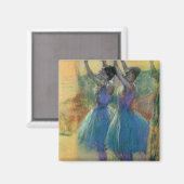 Edgar Degas | Twee blauwe dansers Magneet (Voorkant / Achterkant)
