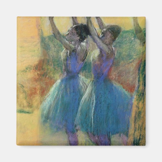 Edgar Degas | Twee blauwe dansers Magneet (Voorkant)