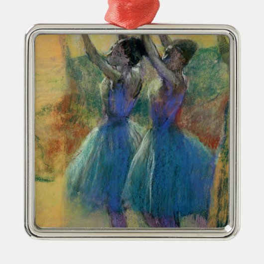 Edgar Degas | Twee blauwe dansers Metalen Ornament (Voorkant)
