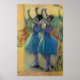 Edgar Degas   Twee blauwe dansers Poster