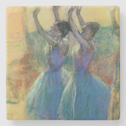Edgar Degas | Twee blauwe dansers Stenen Onderzetter (Voorkant)