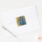 Edgar Degas | Twee blauwe dansers Vierkante Sticker (Envelop)