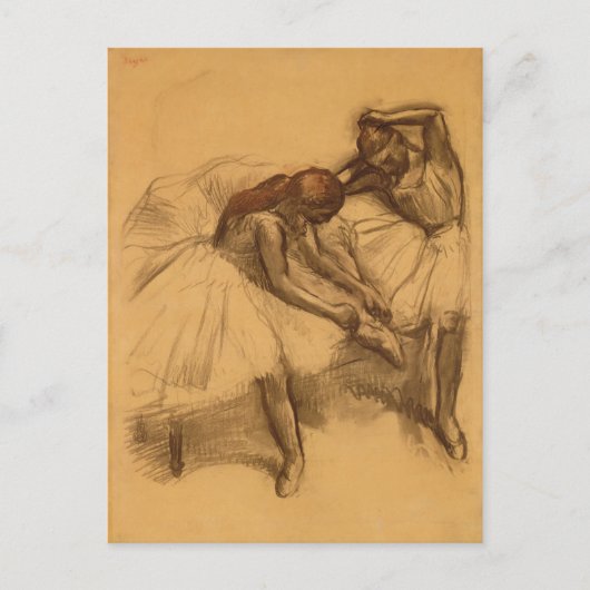 Edgar Degas | Twee dansers Briefkaart (Voorkant)