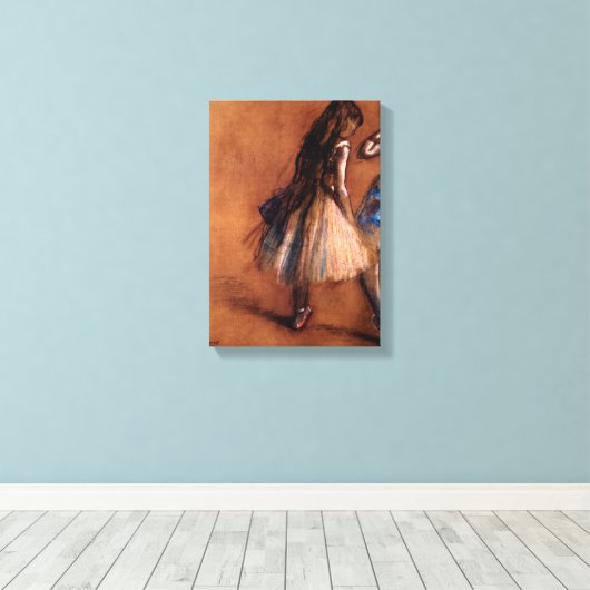 Edgar Degas - Twee dansers Canvas Afdruk (Insitu (Houten vloer))