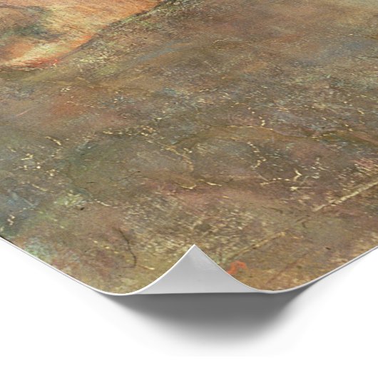 Edgar Degas | Twee dansers in Rest, dansers in bla Poster (Hoek)