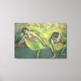 Edgar Degas | Twee dansers ontspannen Canvas Afdruk