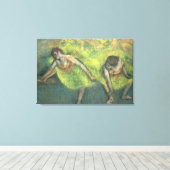 Edgar Degas | Twee dansers ontspannen Canvas Afdruk (Insitu (Houten vloer))