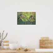 Edgar Degas | Twee dansers ontspannen Poster (Keuken)