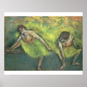Edgar Degas   Twee dansers ontspannen Poster