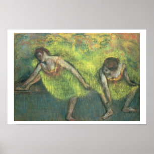 Edgar Degas   Twee dansers ontspannen Poster