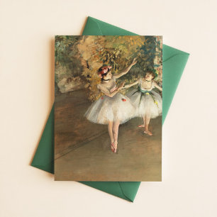 Edgar Degas Twee dansers op het podium Ballet Art Briefkaart