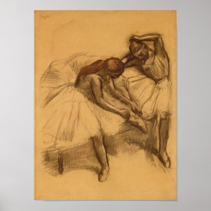 Edgar Degas   Twee dansers Poster