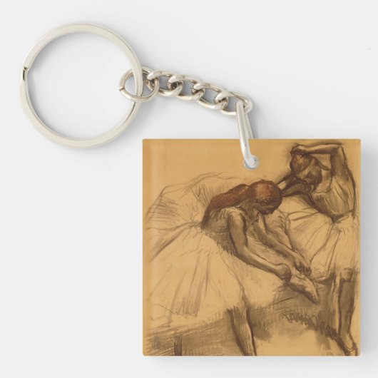 Edgar Degas | Twee dansers Sleutelhanger (Voorkant)