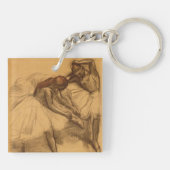 Edgar Degas | Twee dansers Sleutelhanger (Achterkant)