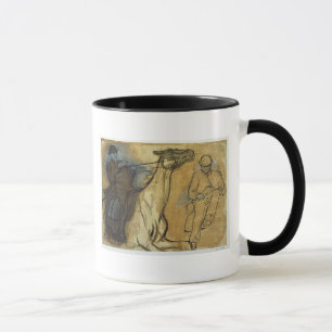 Edgar Degas Twee studies van de rijders Mok