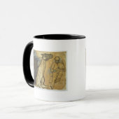 Edgar Degas | Twee studies van de rijders Mok (Voorkant links)