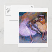 Edgar Degas - Two Dancers 1898 Ballet Pastel dans Briefkaart (Voorkant / Achterkant)