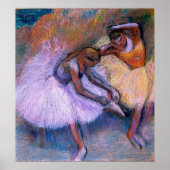 Edgar Degas - Two Dancers 1898 Ballet Pastel dans Poster (Voorkant)