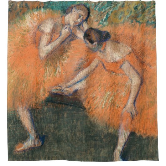 Edgar Degas Two Dancers, amber Douchegordijn (Voorkant)