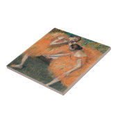 Edgar Degas Two Dancers, amber Tegeltje (Zijkant)
