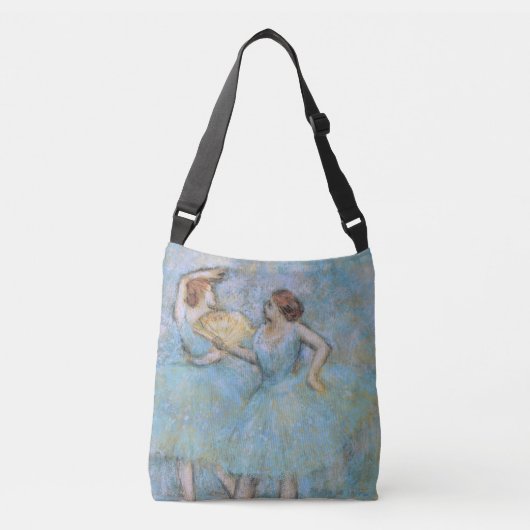 Edgar Degas Two Dancers, pastelblauw Crossbody Tas (Voorkant)