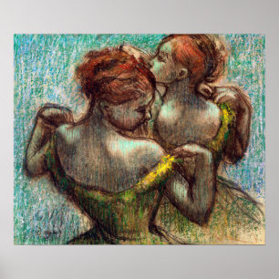 Edgar Degas Two Dancers Poster