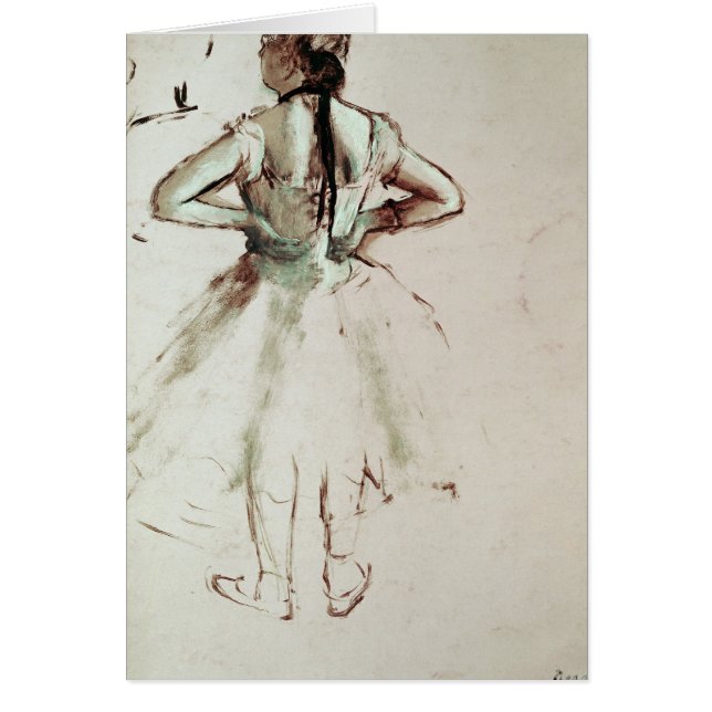 Edgar Degas | Van achteren bekeken danseres (Voorkant)