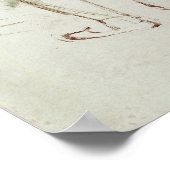 Edgar Degas | Van achteren bekeken danseres Poster (Hoek)