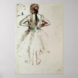 Edgar Degas   Van achteren bekeken danseres Poster