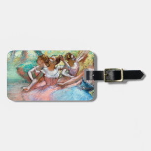 Edgar Degas - Vier Ballerinas in Stage Bagagelabel