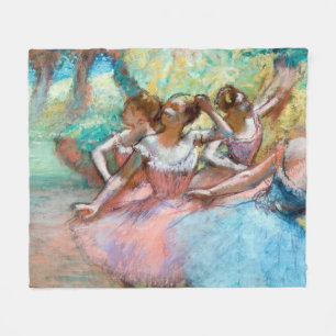 Edgar Degas - Vier Ballerinas in Stage Fleece Deken