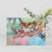 Edgar Degas - Vier Ballerinas in Stage Kaart (Staand voorkant)