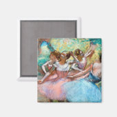 Edgar Degas - Vier Ballerinas in Stage Magneet (Voorkant / Achterkant)
