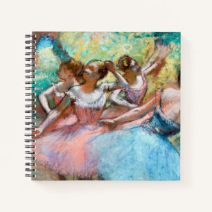 Edgar Degas - Vier Ballerinas in Stage Notitieboek